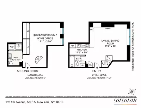 196 6th Ave #1A, New York, NY 10013