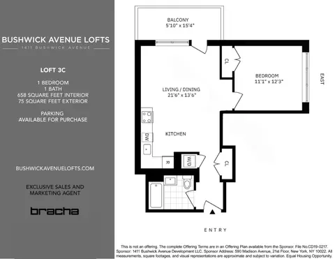 1411 Bushwick Ave #3C, Brooklyn, NY 11207