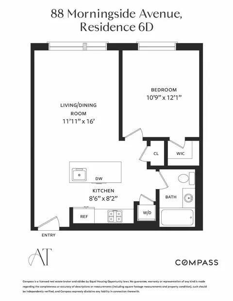 88 Morningside Ave #6D, New York, NY 10027