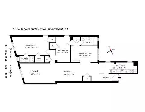 156-08 Riverside Dr W #3H, New York, NY 10032