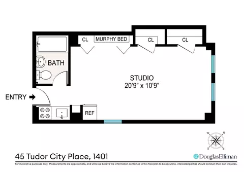 45 Tudor City Pl #1401, New York, NY 10017