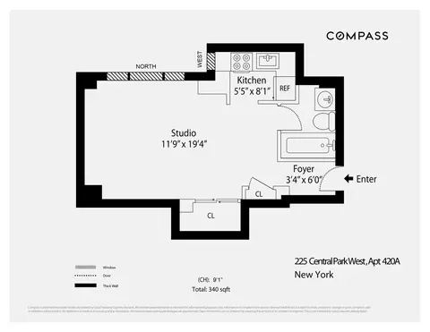 225 Central Park W #420A, New York, NY 10024