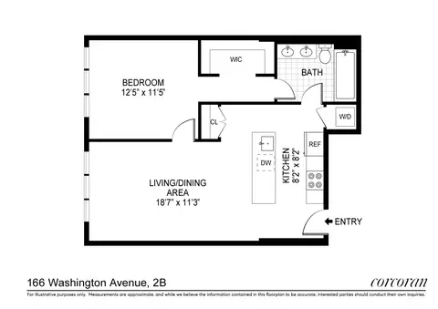 166 Washington Ave #2B, Brooklyn, NY 11205