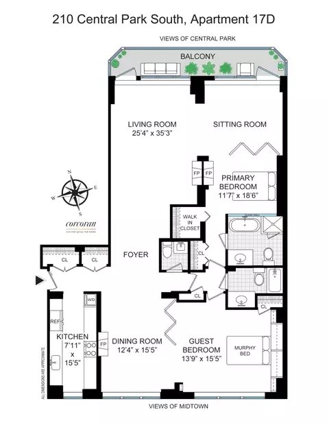 210 Central Park S #17D, New York, NY 10019