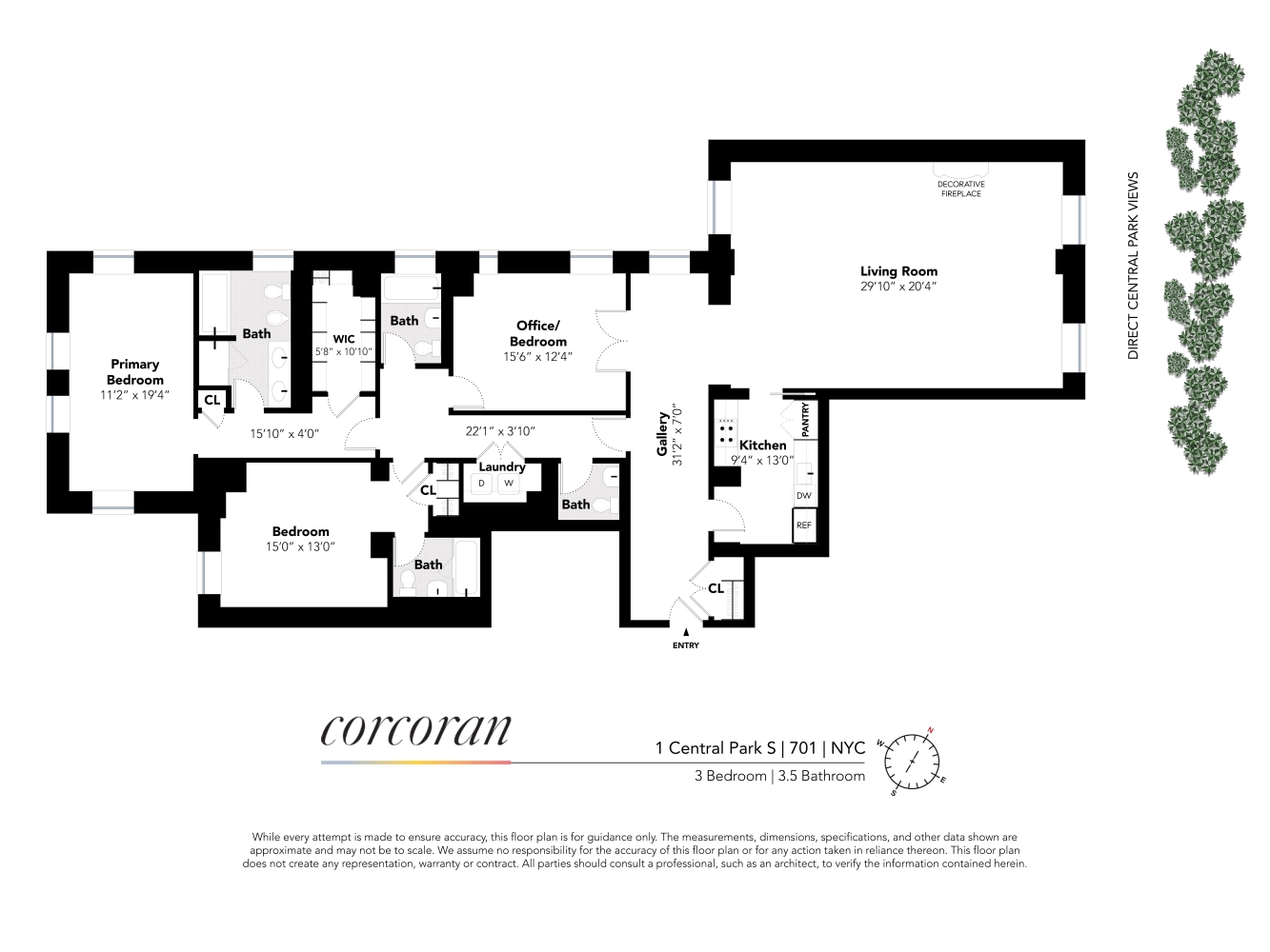 1 Central Park S Unit 701  