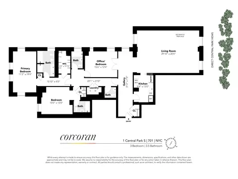 1 Central Park S #701, New York, NY 10019