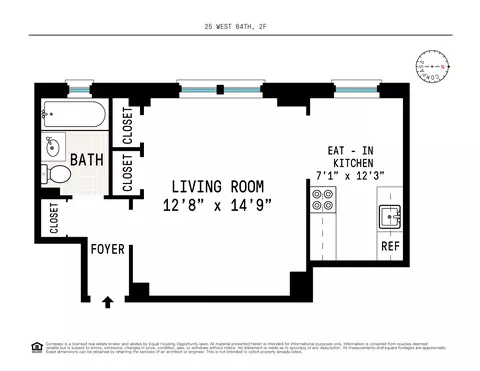 25 W 64th St #2F, New York, NY 10023