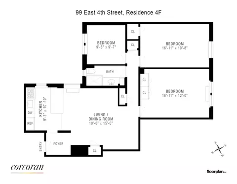 99 E 4th St #4F, New York, NY 10003