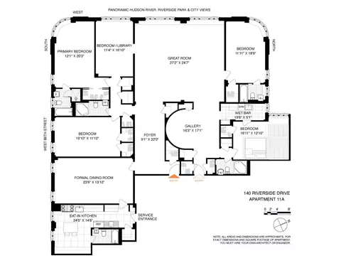 140 Riverside Dr #11A, New York, NY 10024