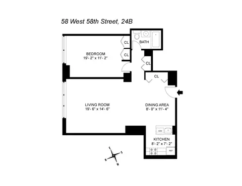 58 W 58th St #24B, New York, NY 10019
