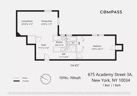 675 Academy St #3A, New York, NY 10034