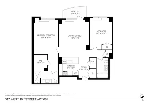 517 W 46th St #601, New York, NY 10036