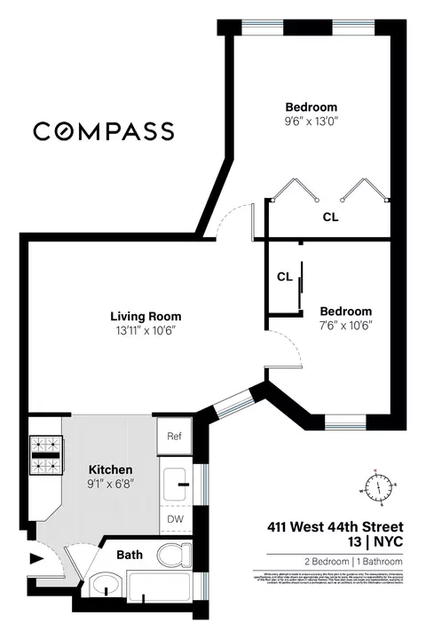 411 W 44th St #13, New York, NY 10036