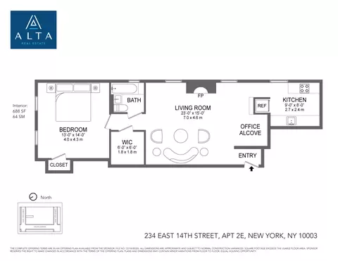 234 E 14th St #2E, New York, NY 10003