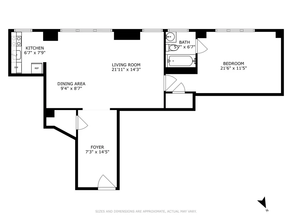 Floorplan - 160 Central Park S #2511, New York, NY 10019 photo 1 of 1