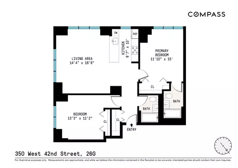 350 W 42nd St #26G, New York, NY 10036