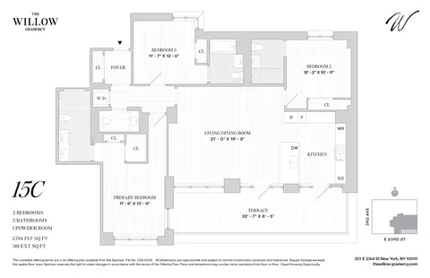 201 E 23rd St #15C, New York, NY 10010