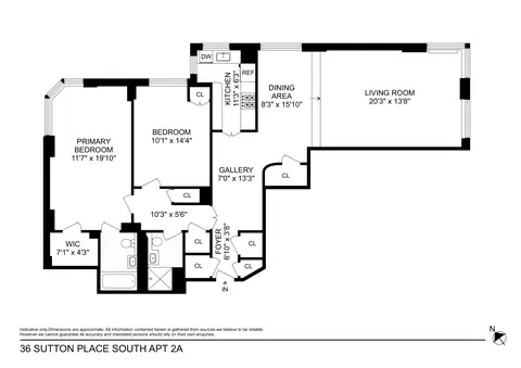 36 Sutton Pl S #2A, New York, NY 10022