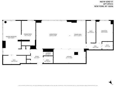 460 W 42nd St #PH-1C, New York, NY 10036