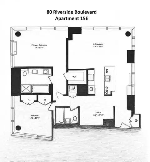 80 Riverside Blvd #15-E, New York, NY 10069