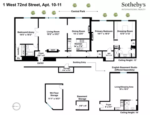 1 W 72nd St #10-11, New York, NY 10023