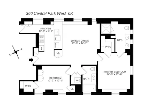 360 Central Park W #6K, New York, NY 10025
