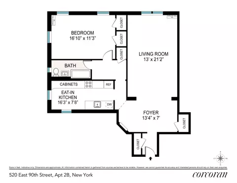 520 E 90th St #2B, New York, NY 10128
