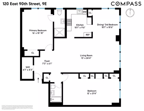120 E 90th St #9E, New York, NY 10128