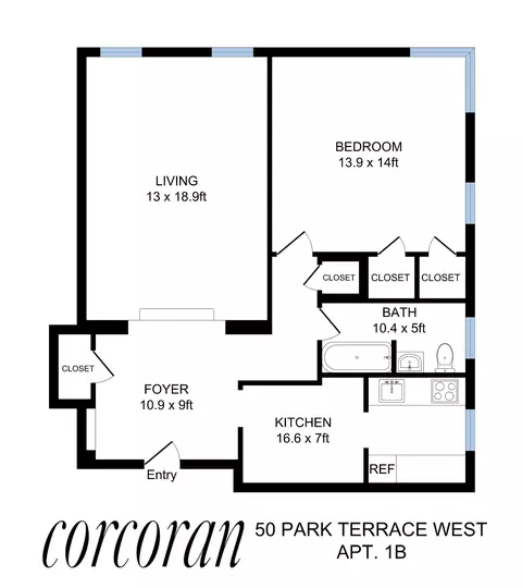 50 Park Ter W #1B, New York, NY 10034