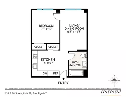 631 E 18th St #2B, Brooklyn, NY 11226