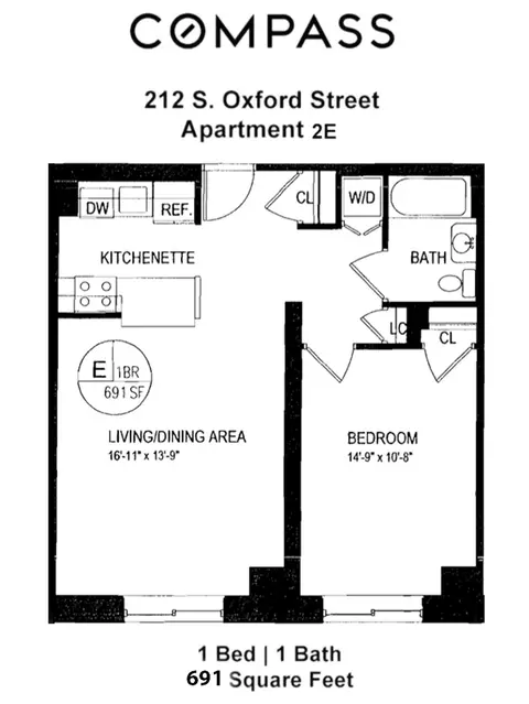 212 S Oxford St #2E, Brooklyn, NY 11217