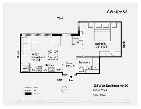 432 W 52nd St #3C, New York, NY 10019