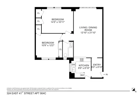 324 E 41st St #904C, New York, NY 10017