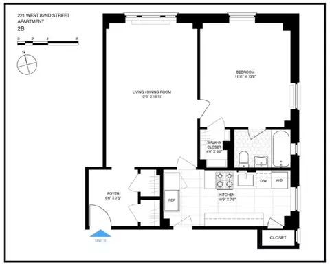 221 W 82nd St #2B, New York, NY 10024