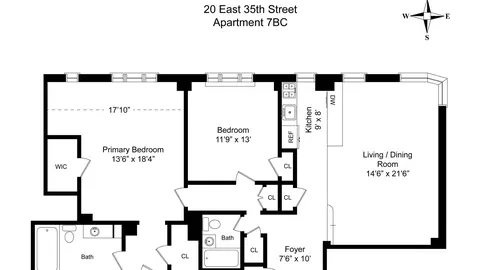 20 E 35th St #7BC, New York, NY 10016