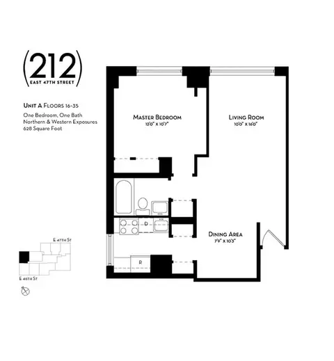 212 E 47th St #19A, New York, NY 10017