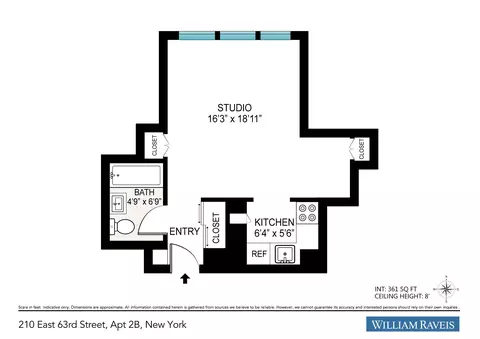 210 E 63rd St #2-B, New York, NY 10065