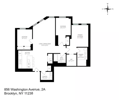 856 Washington Ave #2A, Brooklyn, NY 11238