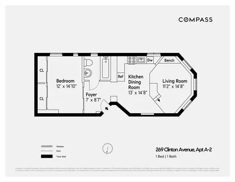 269 Clinton Ave #A2, Brooklyn, NY 11205