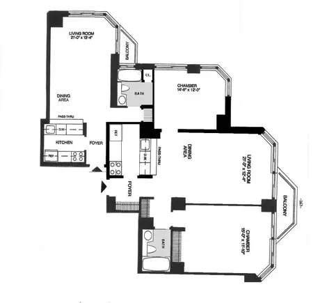 500 W 43rd St #20-HJ, New York, NY 10036