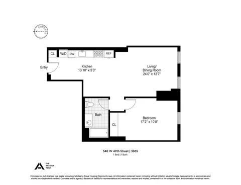 540 W 49th St #306S, New York, NY 10019