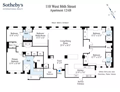 110 W 86th St #12AB, New York, NY 10024