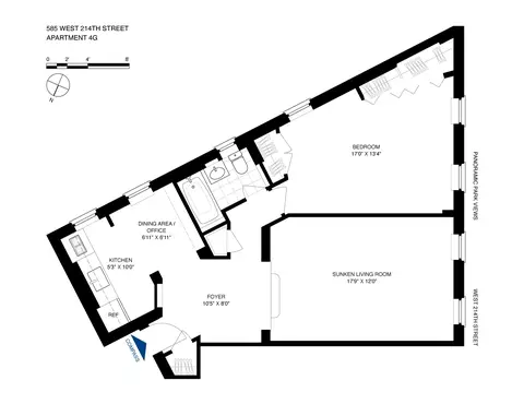 585 W 214th St #4G, New York, NY 10034