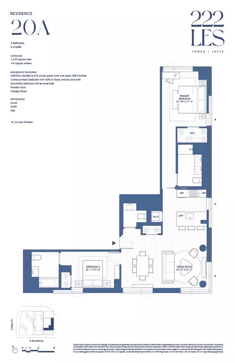 222 E Broadway #19A, New York, NY 10002
