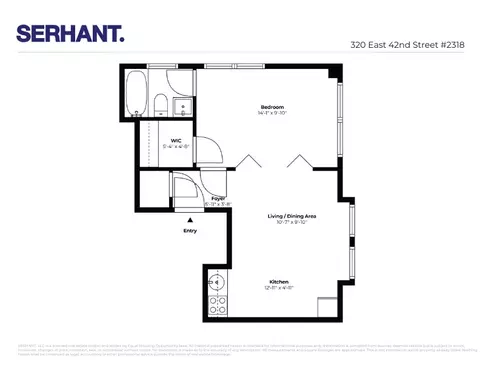 320 E 42nd St #2318, New York, NY 10017