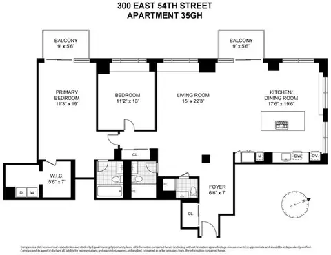 300 E 54th St #34GF, New York, NY 10022