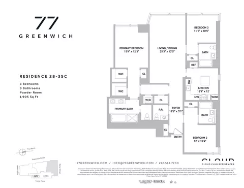 77 Greenwich St #35-C, New York, NY 10006