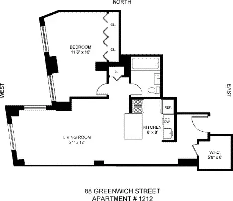 88 Greenwich St #1212, New York, NY 10006