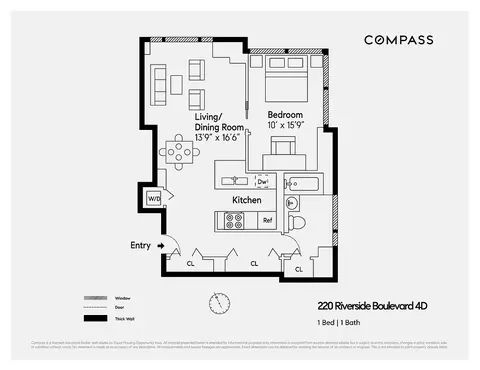 220 Riverside Blvd #4D, New York, NY 10069
