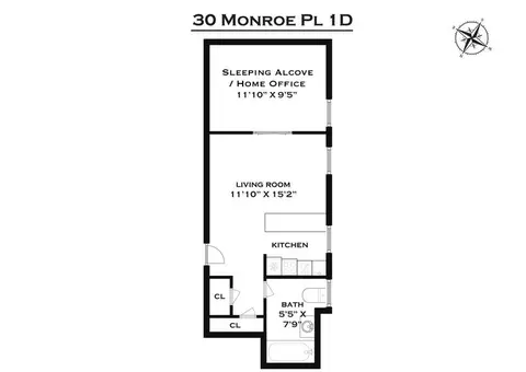 30 Monroe Pl #1-D, Brooklyn, NY 11201